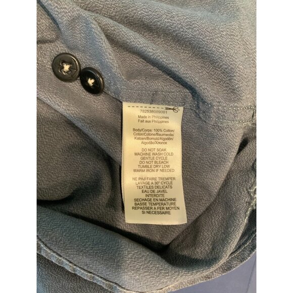 RRL Ralph Lauren Blue Denim Collared Button-Up Shirt, Size XS - Picture 4 of 4